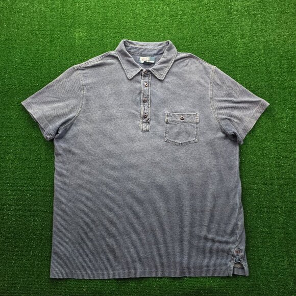 Polo‎ Ralph Lauren Polo Shirt Men XL Blue Short Sleeve Vintage Y2K Golf Preppy - Picture 1 of 7